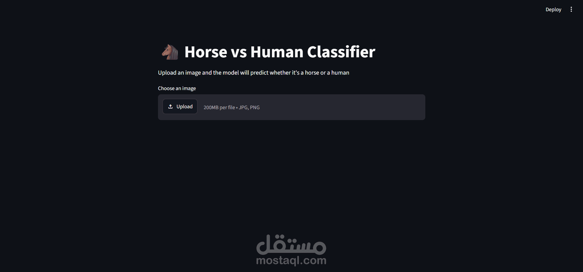 تصنيف الصور باستخدام Machine Learning وبناء تطبيق Web تفاعلي