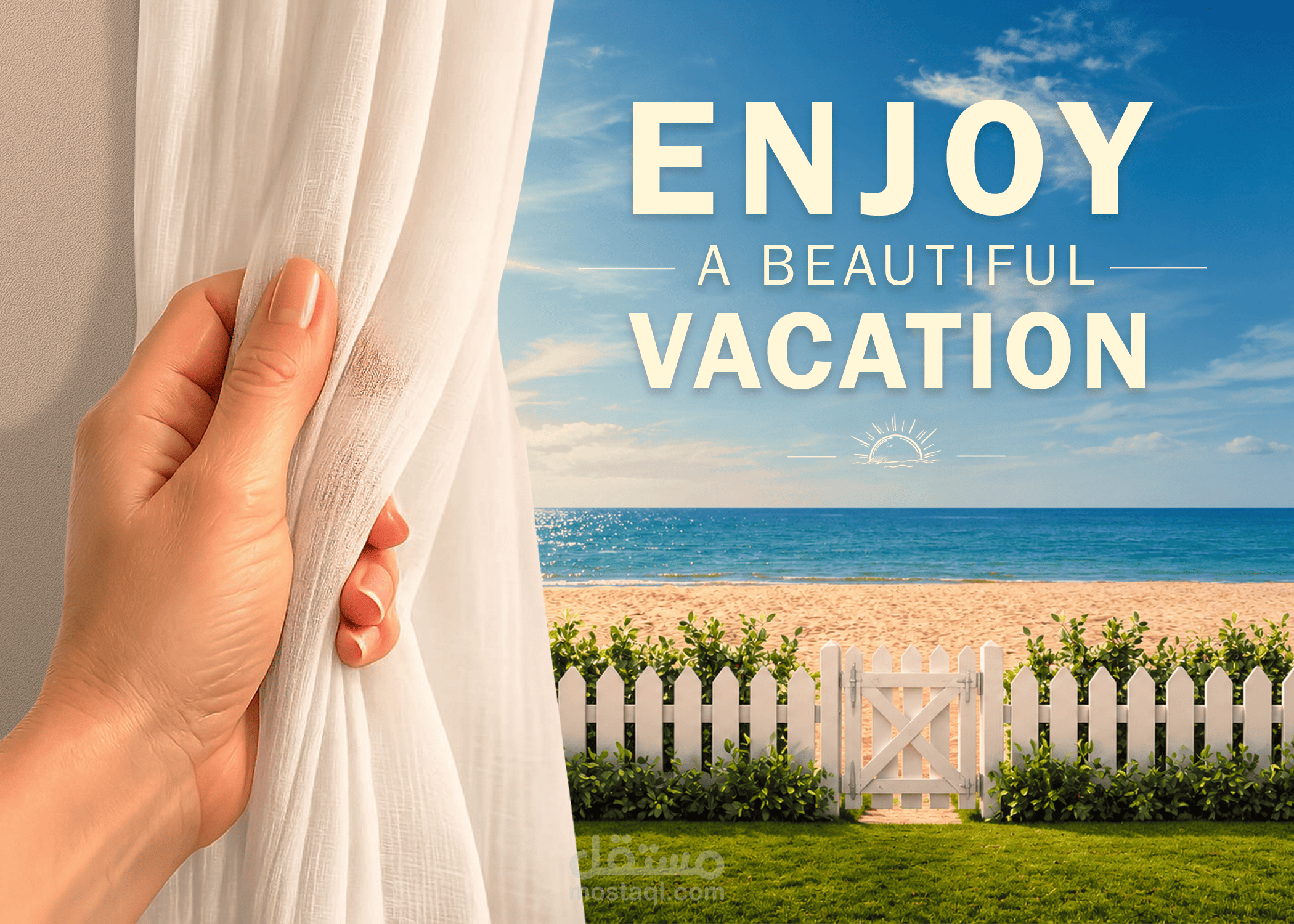 تصميم إعلان سياحي – Vacation