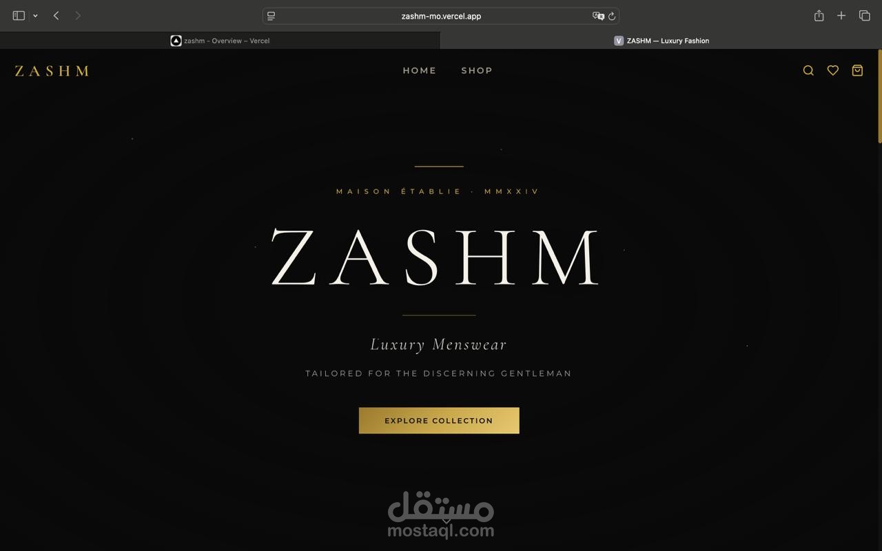ZASHM – منصة تجارة إلكترونية متكاملة