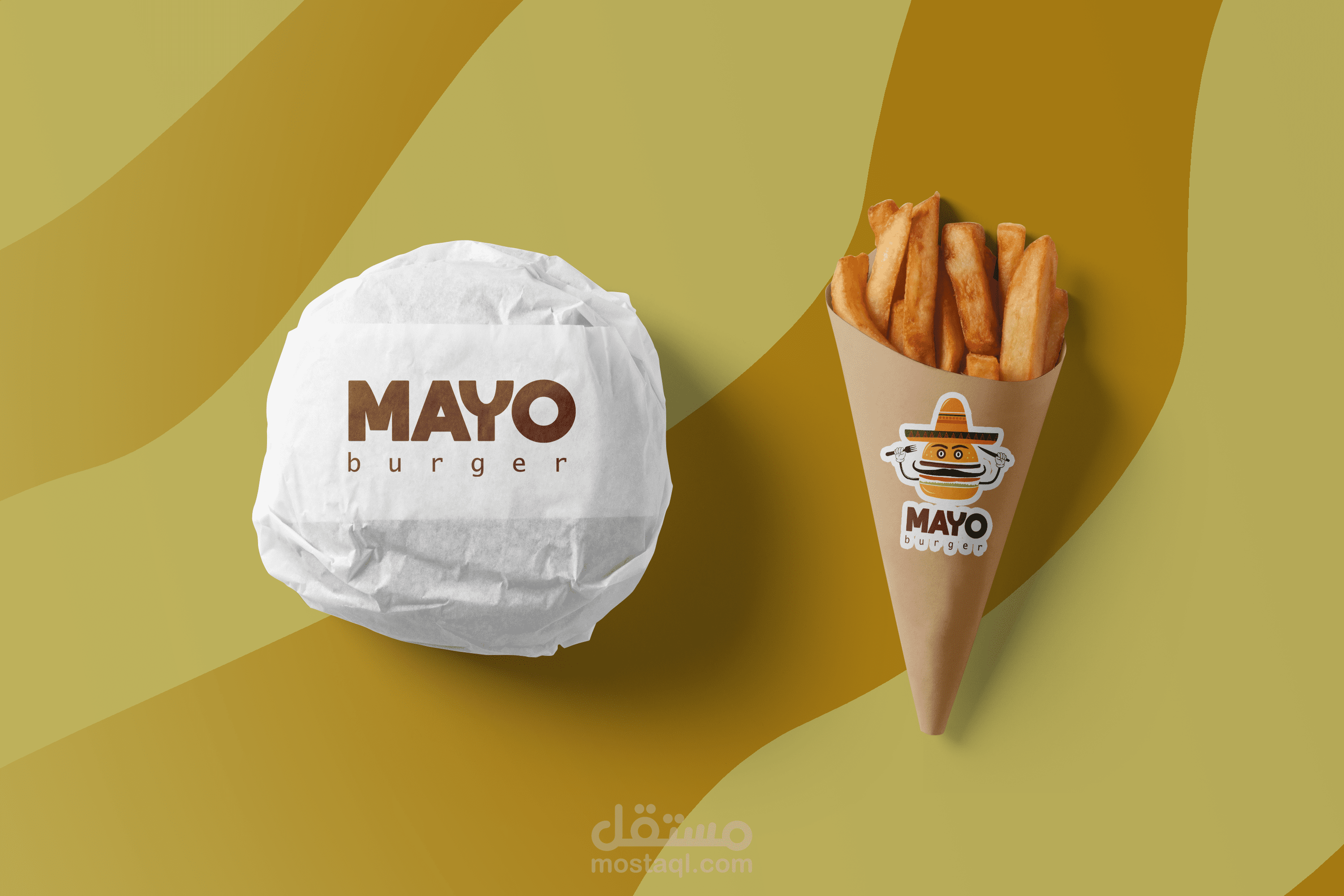 Logo Design For Mexican Burger Restaurant - Mayo Burger