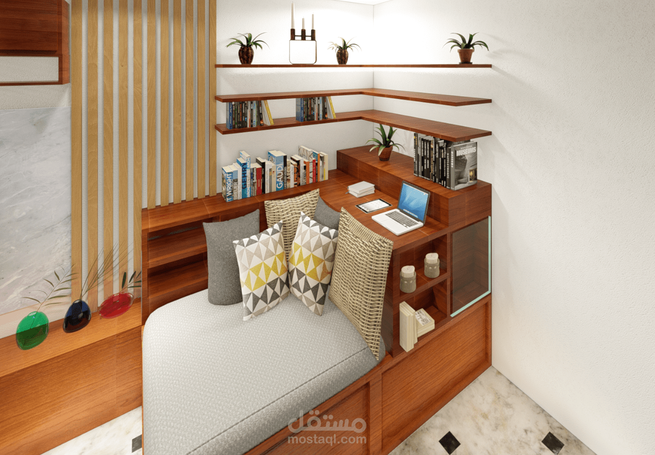 meuble tv +bibliothèque