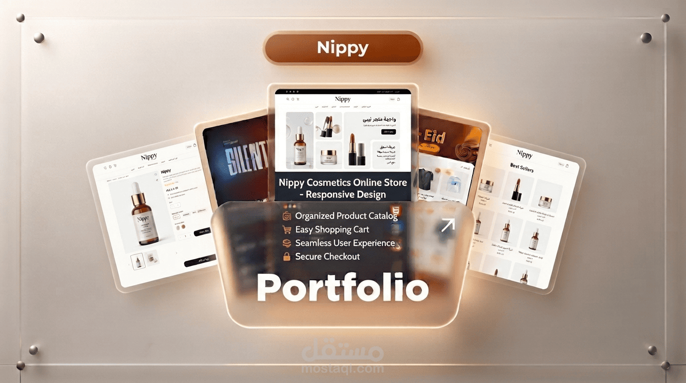 متجر إلكتروني لبيع مستحضرات التجميل