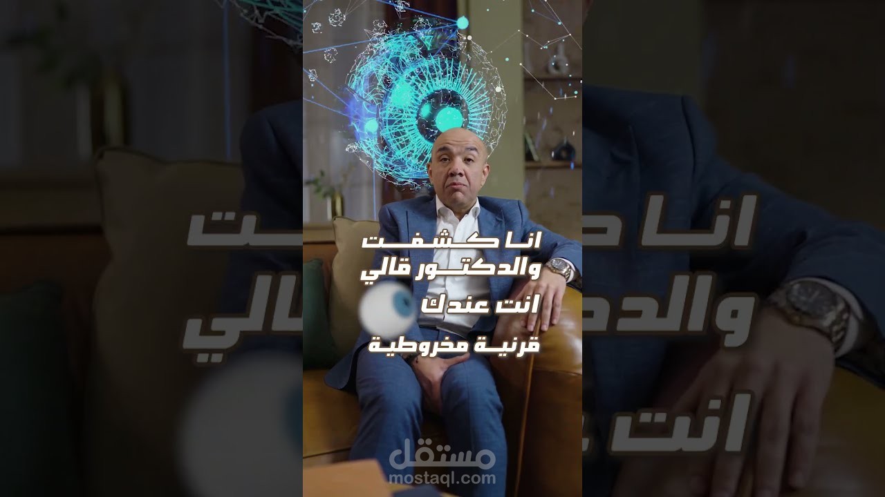 ما هي القرنية المخروطية؟ وكيف تؤثر على الرؤية؟ | مشروع مونتاج فيديو طبي (Reels / Shorts)