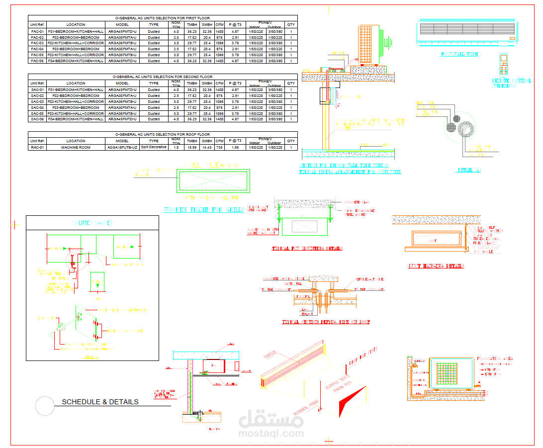 HVAC Design & Shop Drawings – G+2 Residential building