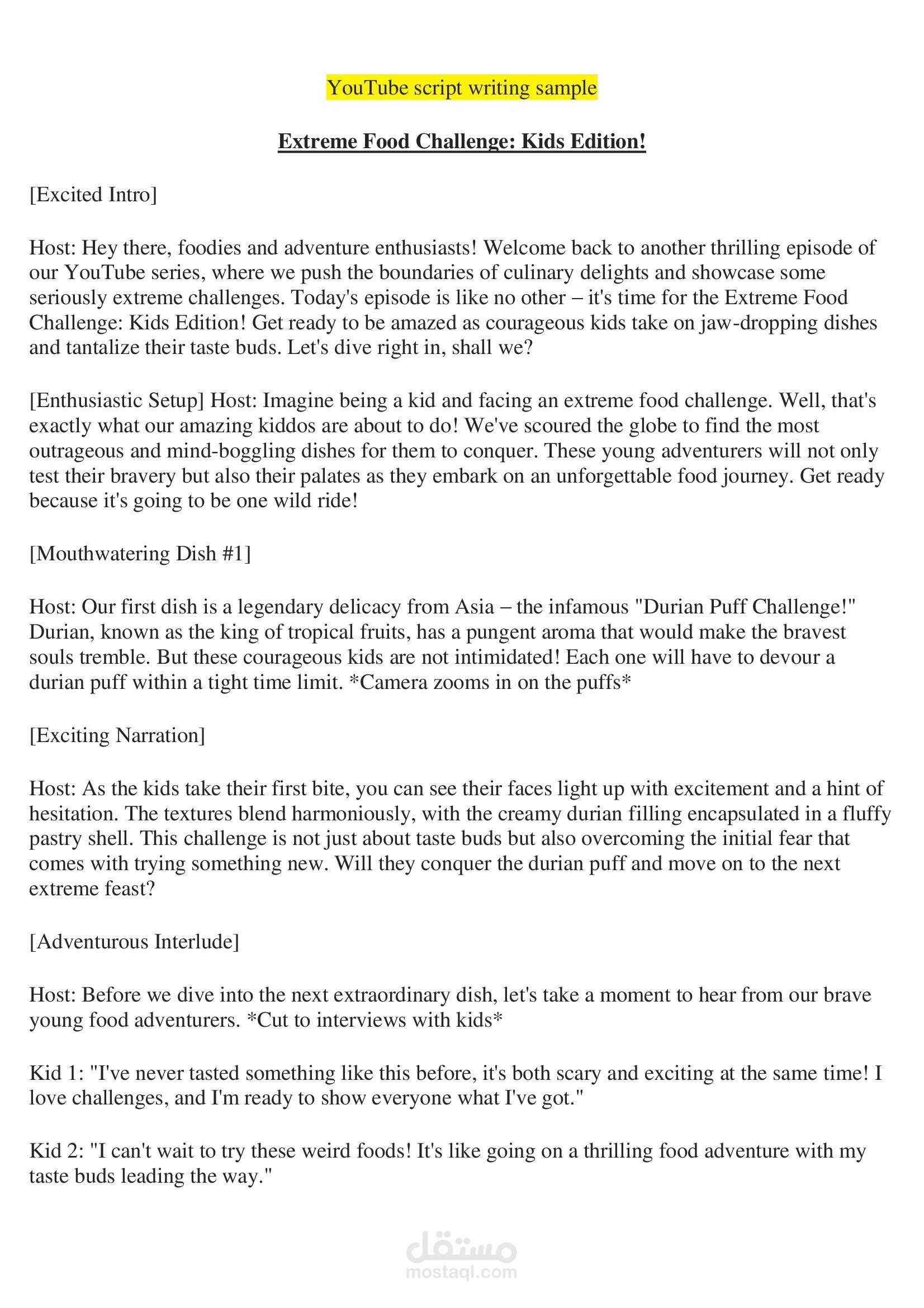 كتابة محتوى لفيديوهات قصيرة