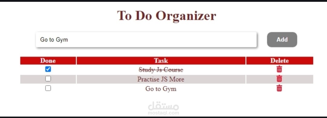 To do organizer