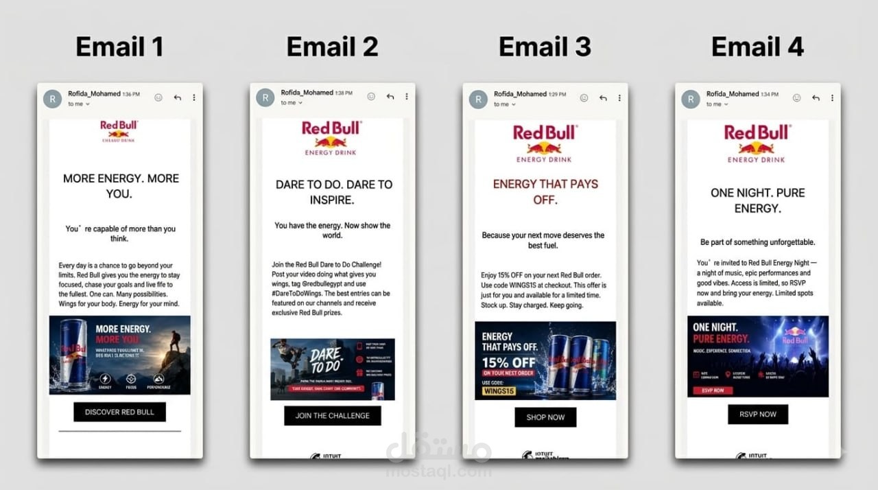 Red Bull | Full Funnel Email Sequence & Campaign Design