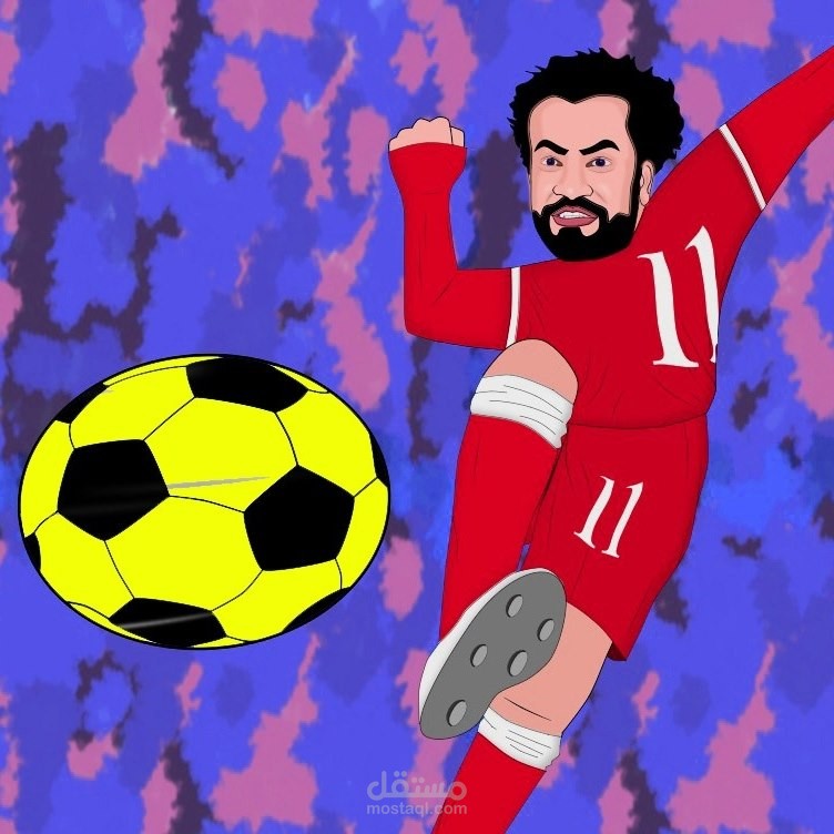 فيدو كرتون للاعب محمد صلاح