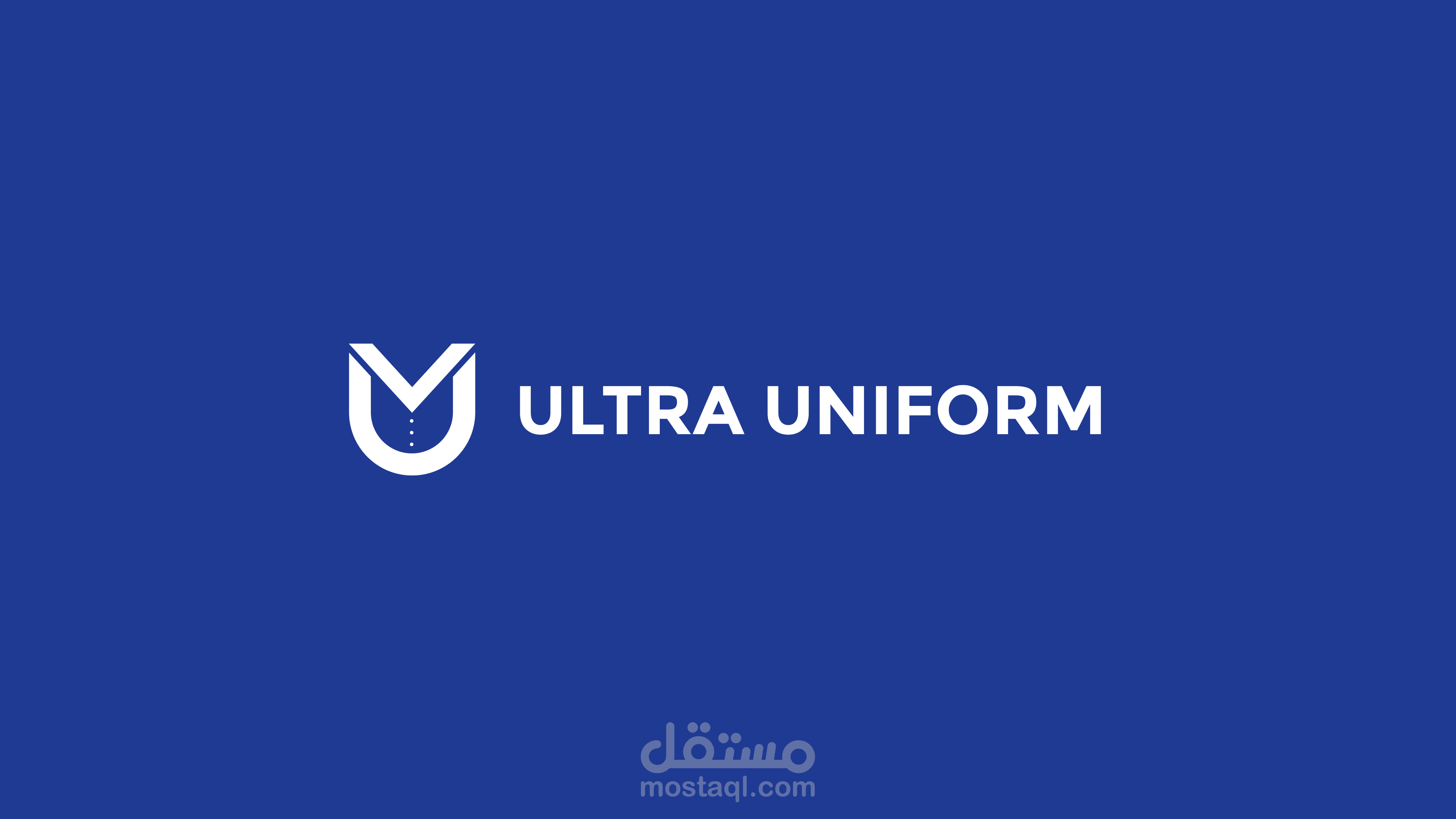 تصميم شعار " ULTRA UNIFORM " لشركة تصنيع الزي الرسمي ( اليونيفورم )
