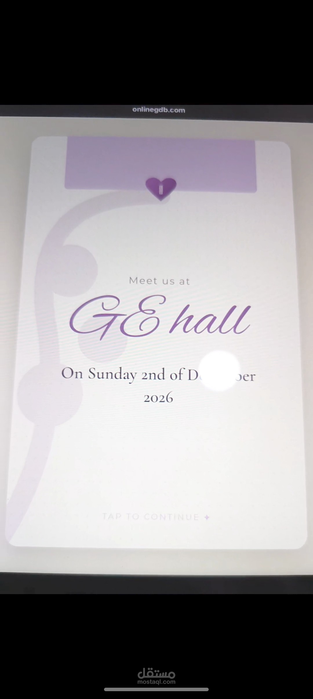 Interactive Digital Wedding Invitation