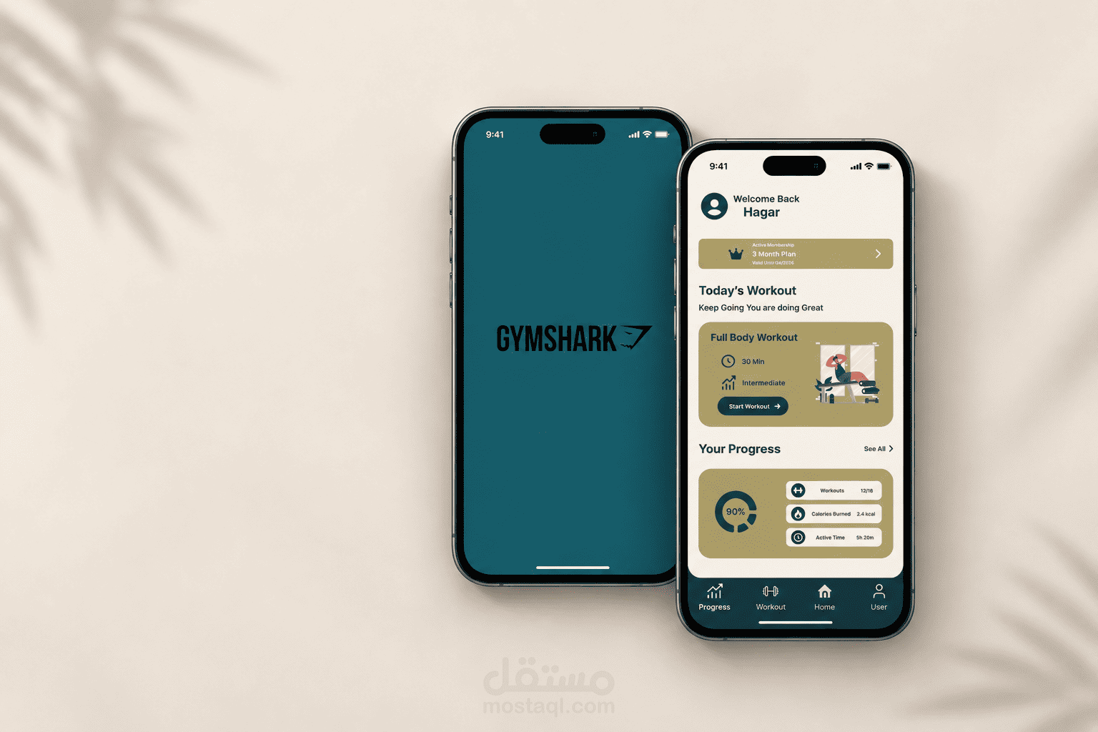 Fitness Mobile App Wireframes & User Flow Design