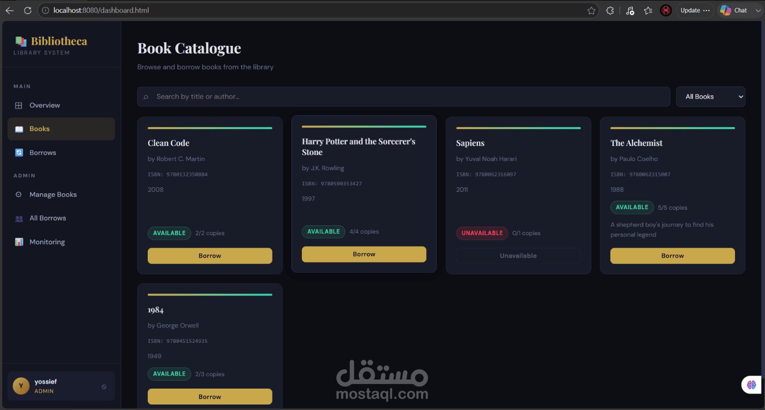 Bibliotheca — Library Management System
