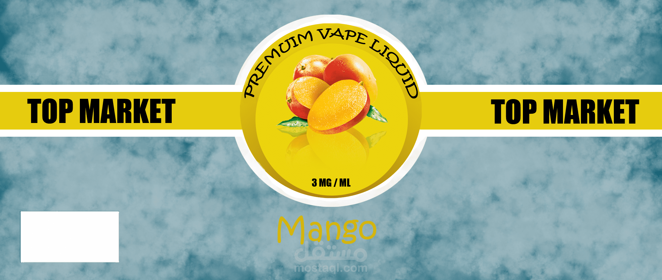 vape liquid label design