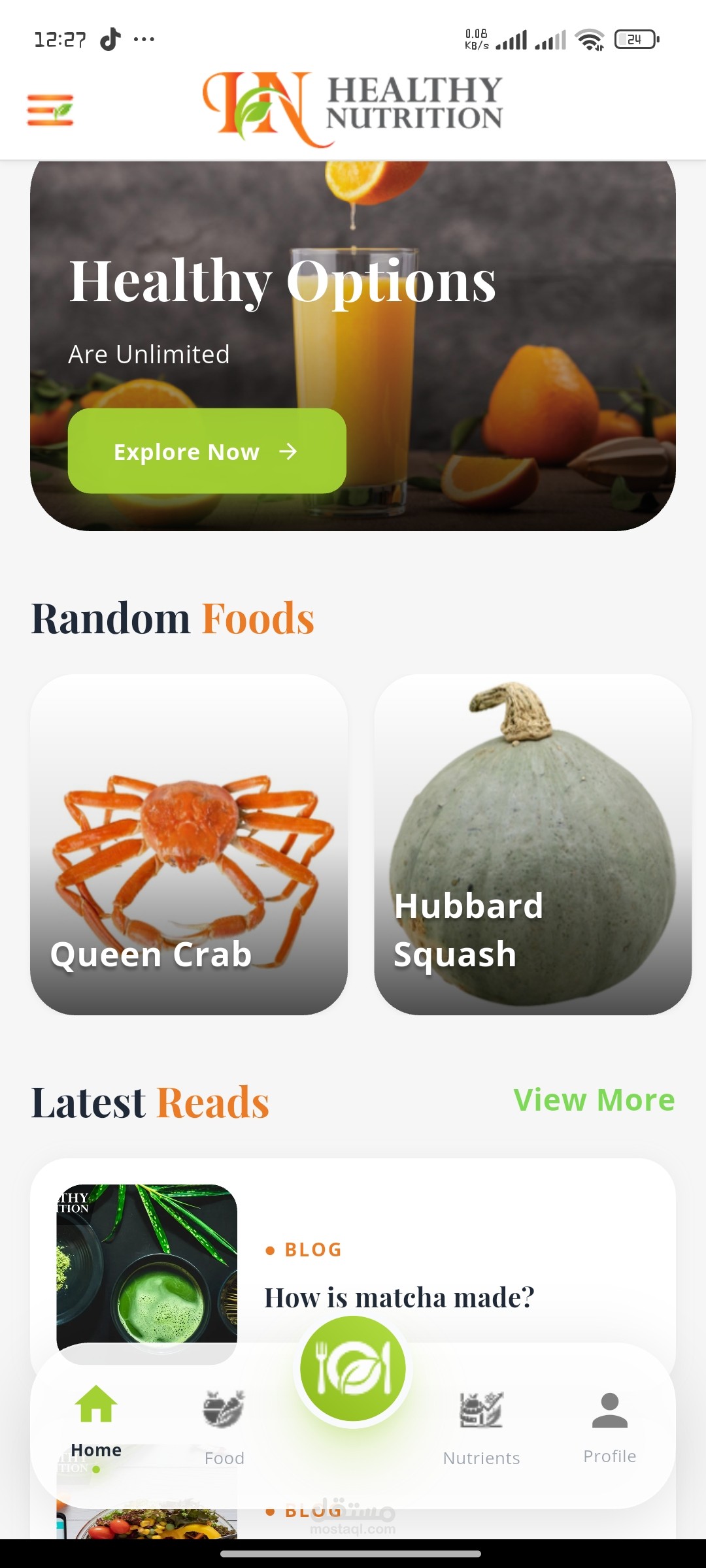 Healthy Nutrition