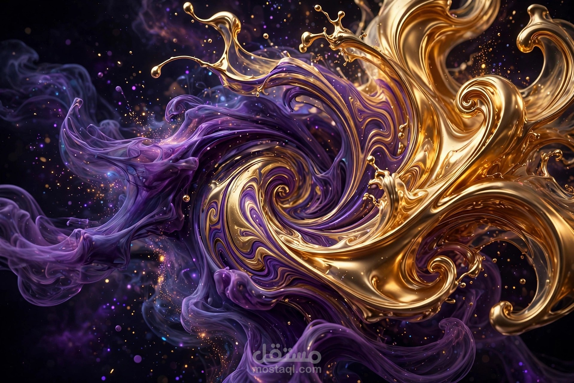 AI Digital Art & Liquid Abstract Motion Design