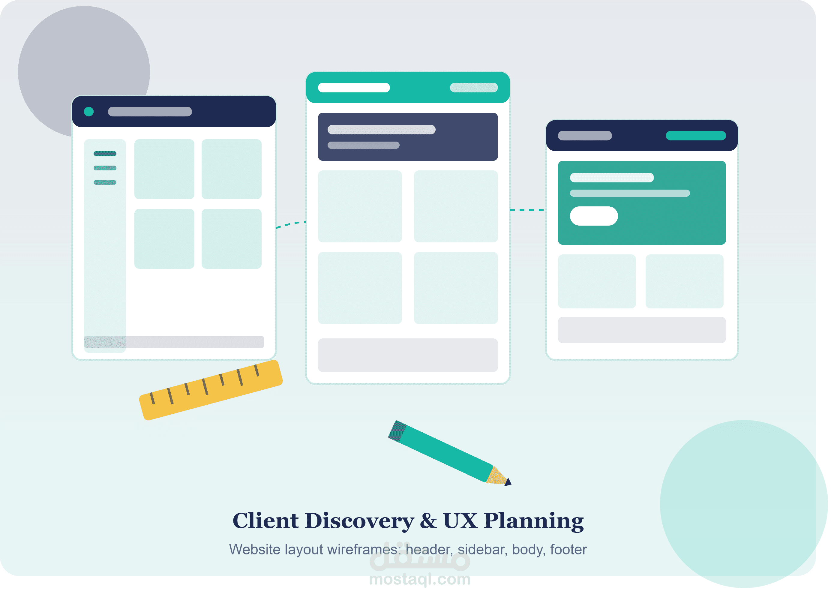 تصميم وتحليل واجهات مواقع YouTube وAmazon وNetflix – Website Screenshot & UX Wireframe