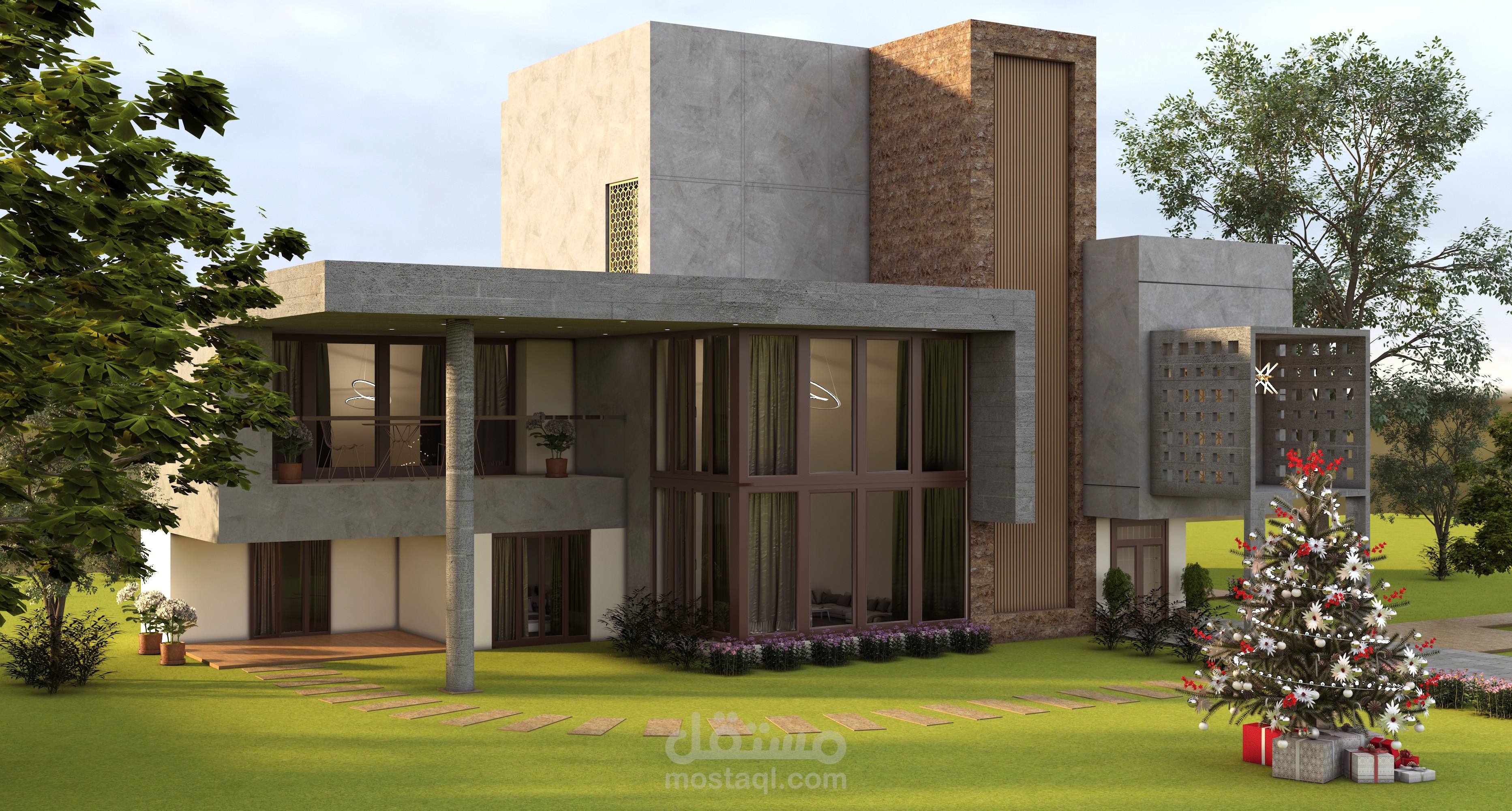 3D concrete house