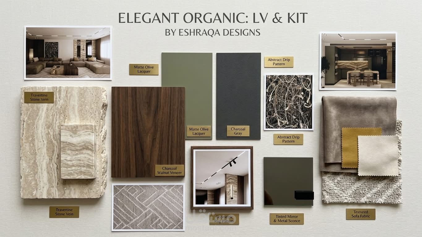 Luxury livingroom and kitchen design