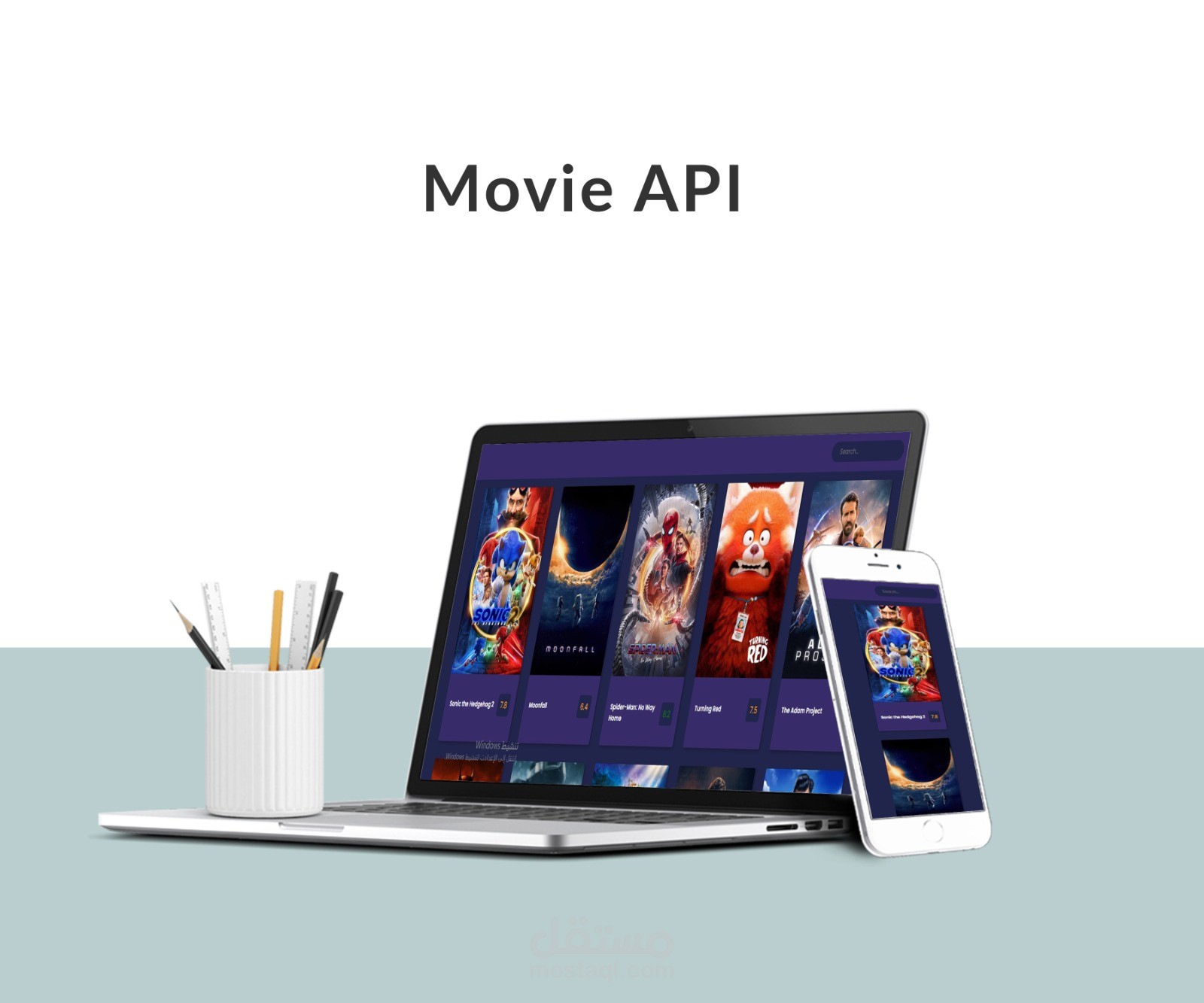موقع أفلام باستخدام API , ReactJs