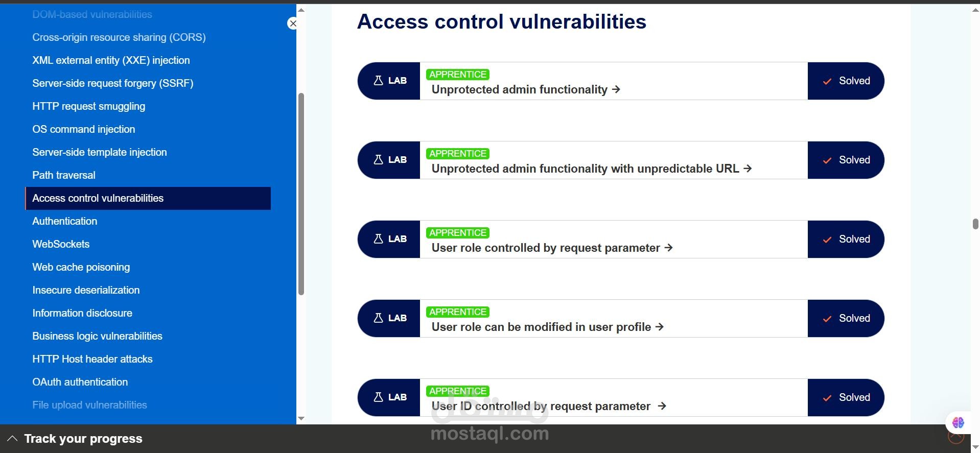 Web Application Access Control Security Testing