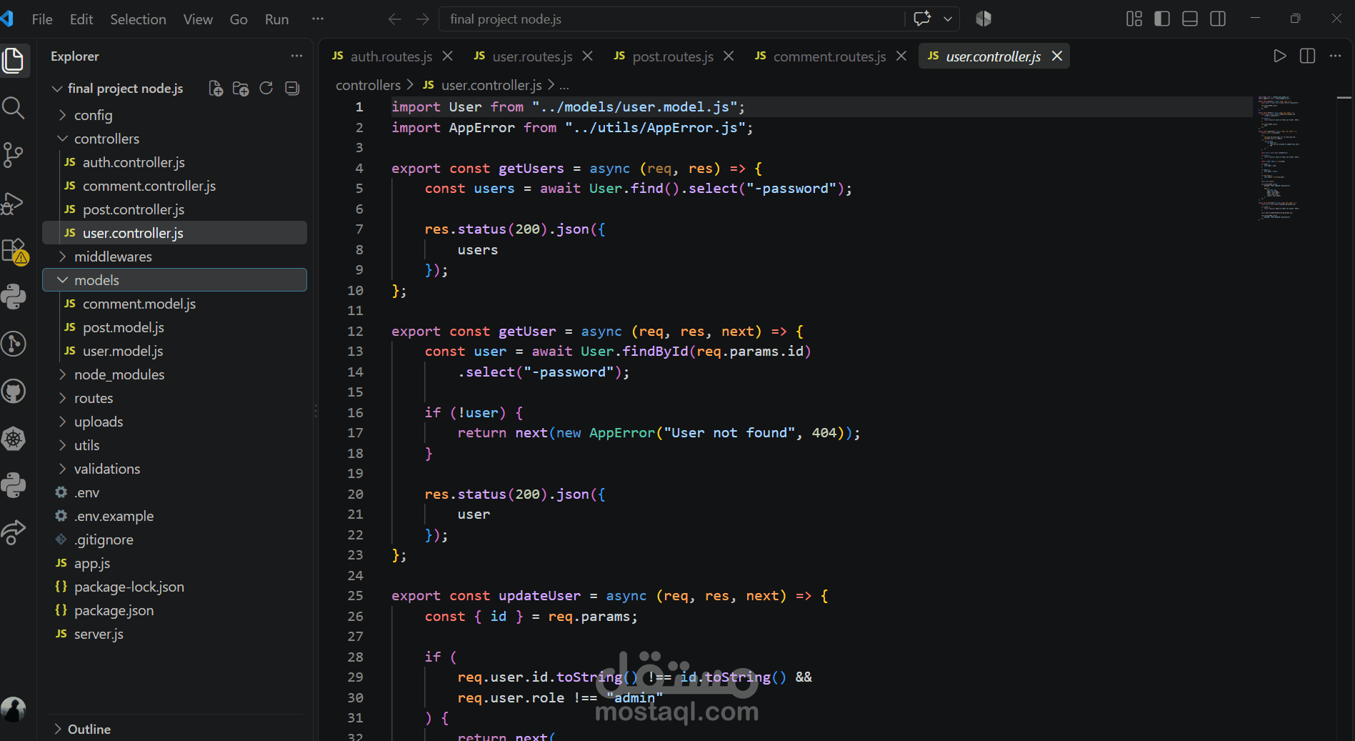 E-Commerce Platform project with node.js