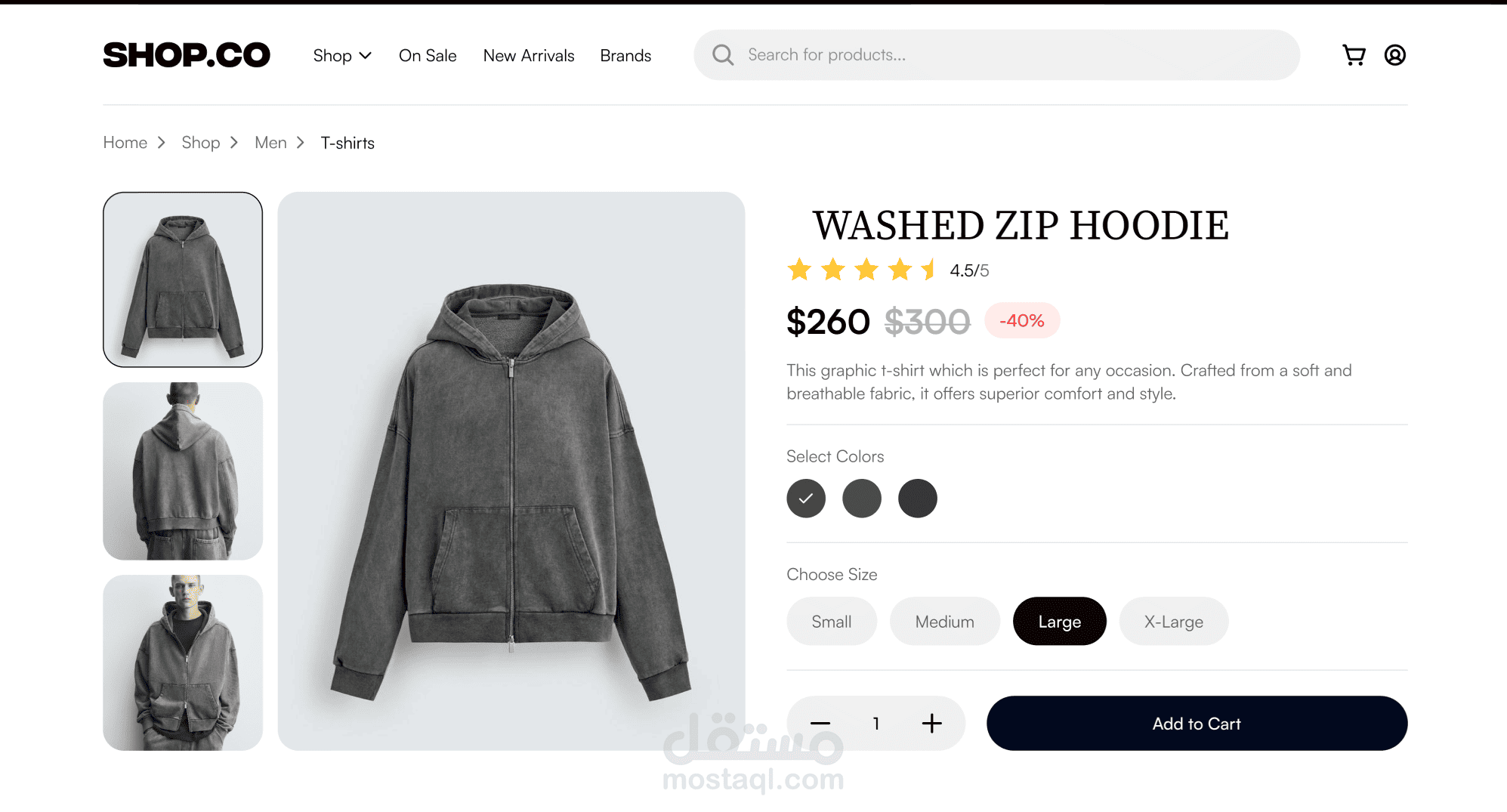 UI/UX E-commerce website