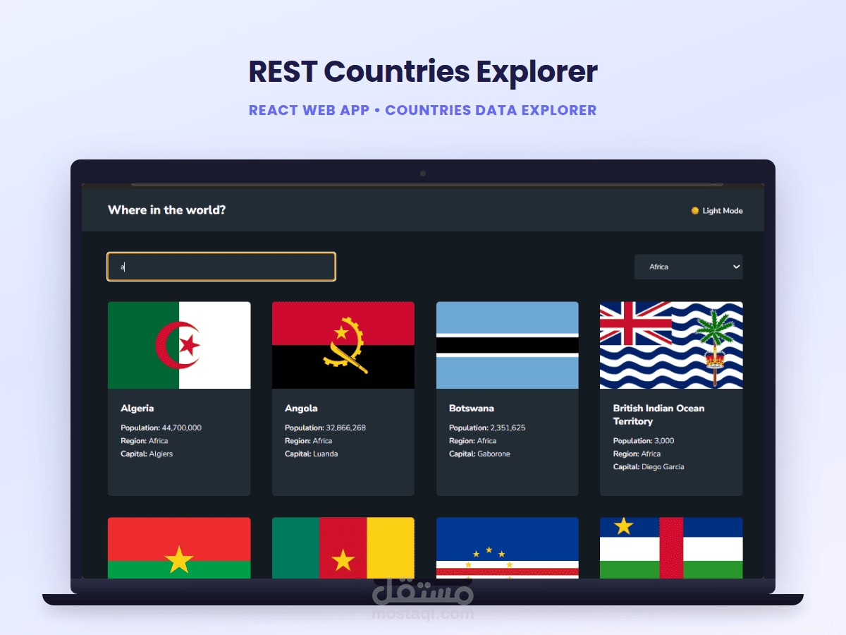 REST Countries Explorer
