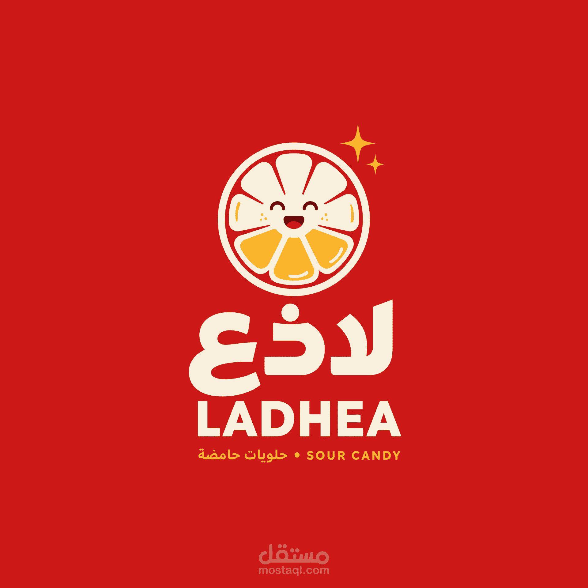 هوية بصرية متكاملة لعلامة «لاذع» | تصميم جريء لمتجر حلويات حامضة