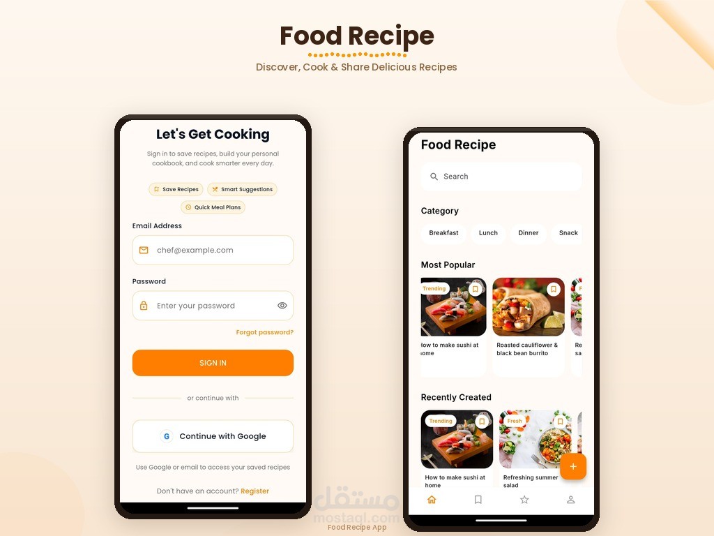 FoodIn – Smart Recipe & Cooking App