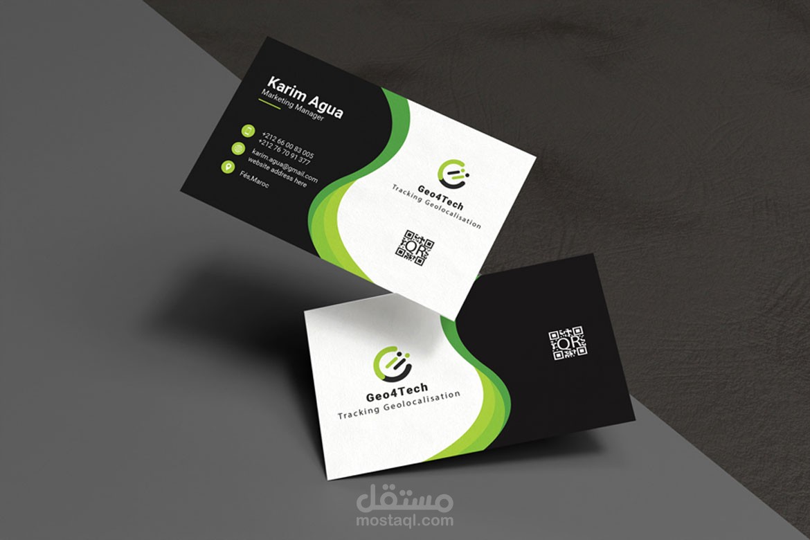 معرض أعمالي في تصميم بطاقات الأعمال