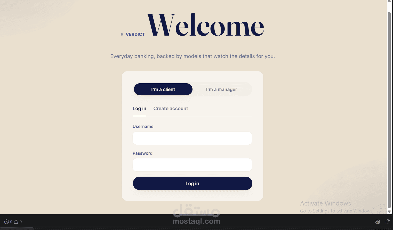 Smart Banking platform