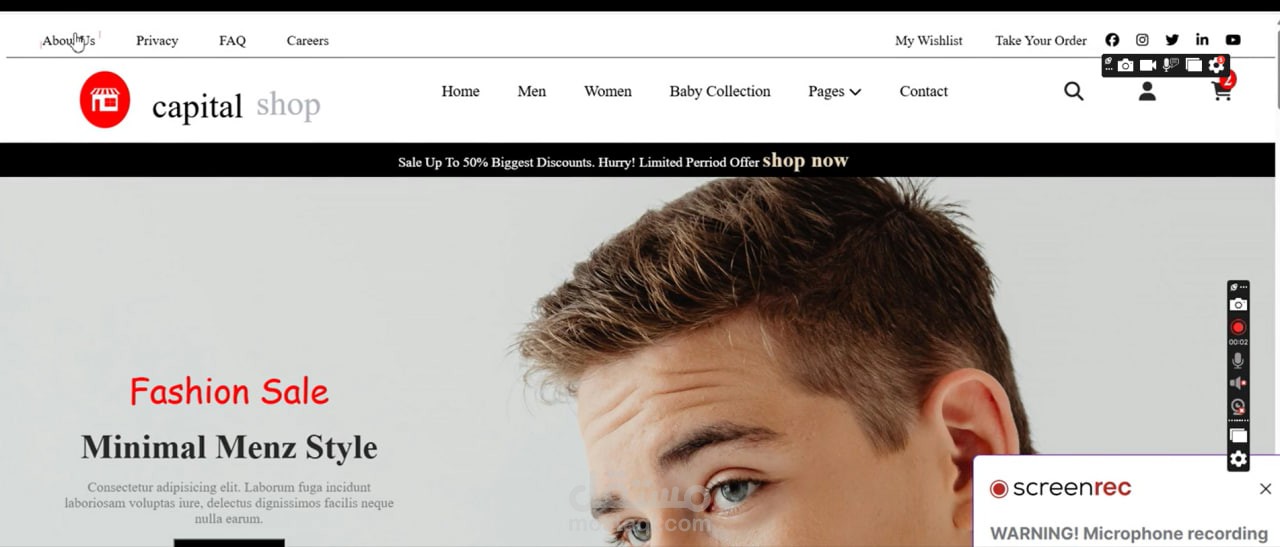 Capital Shop - E-Commerce Front-End Platform