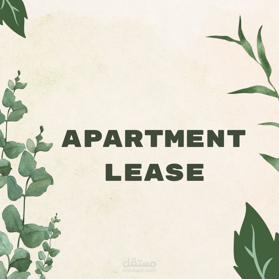 .Apartment Lease