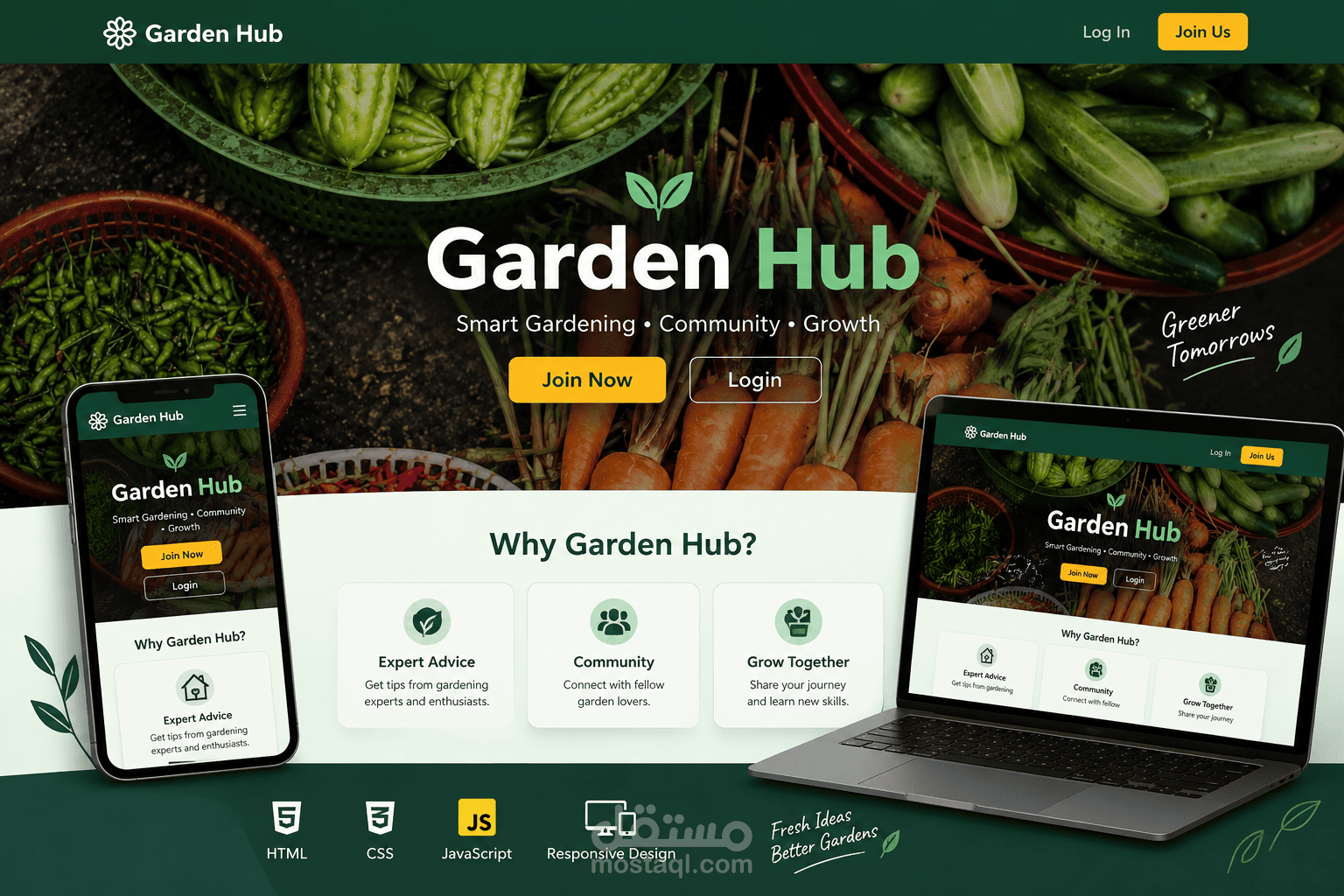 Garden Hub – Modern Responsive Gardening Website
