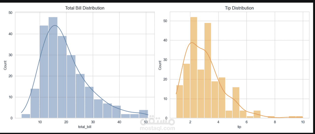 تحليل استكشافي وتنظيف بيانات مطعم باستخدام Python (Pandas, Seaborn)