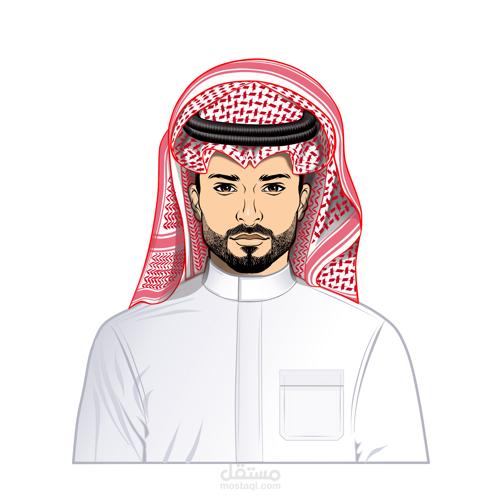 تصميم شخصية سعودية