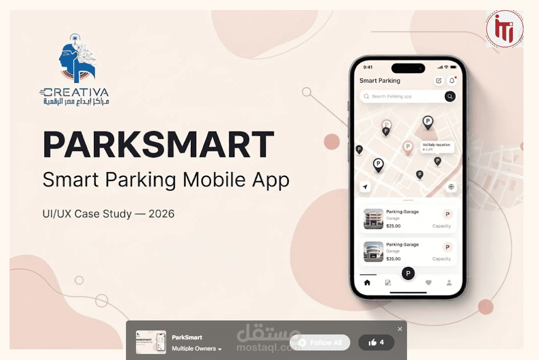 ParkSmart – Smart Parking App UI/UX