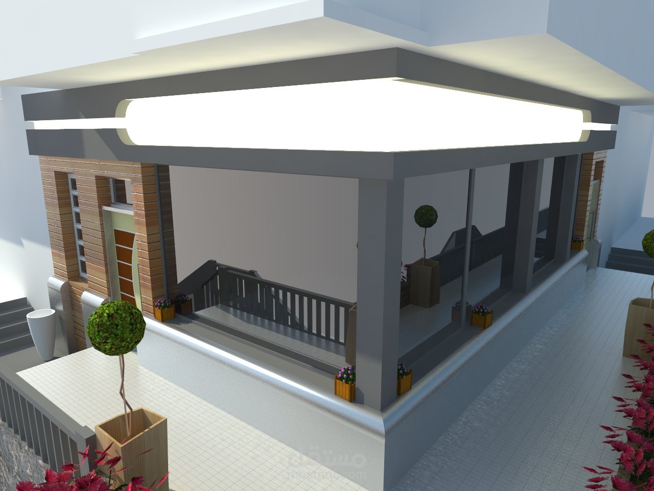 تصميم خارجي لمحل تجاري