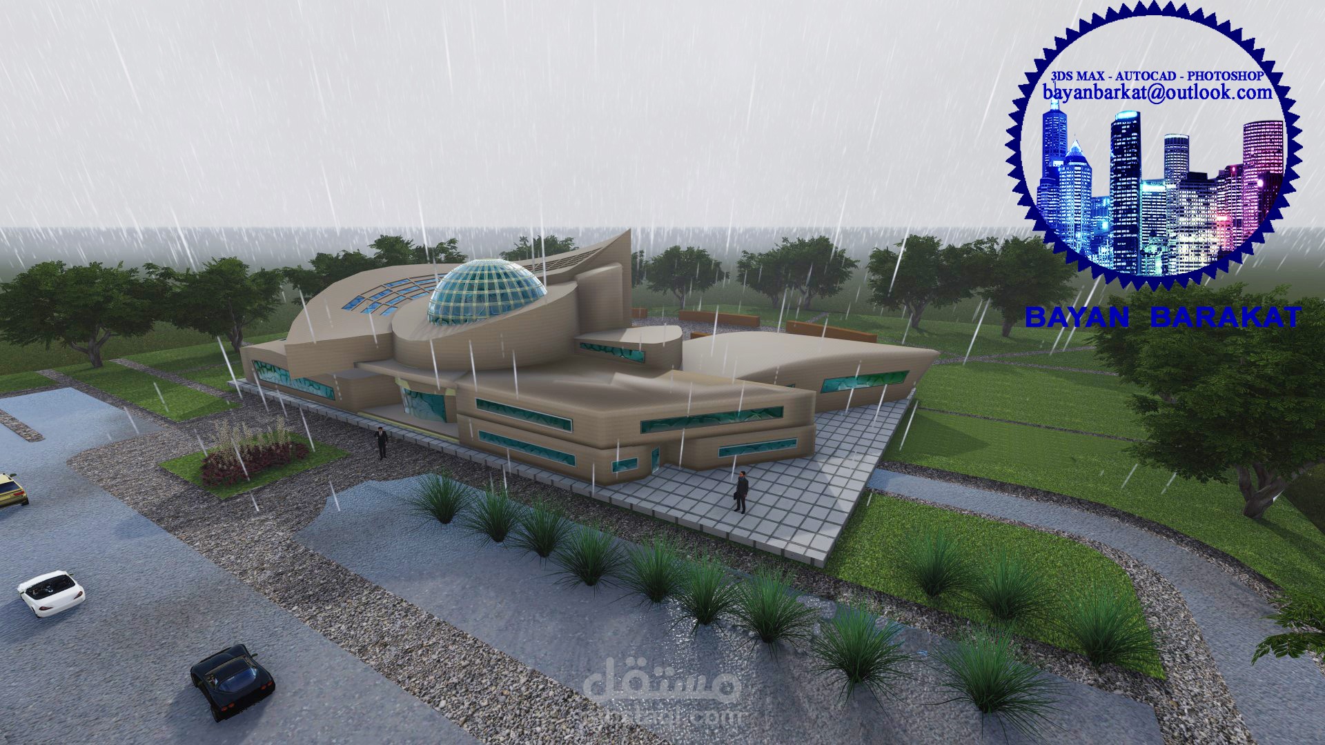 تصميم 3d لمتحف