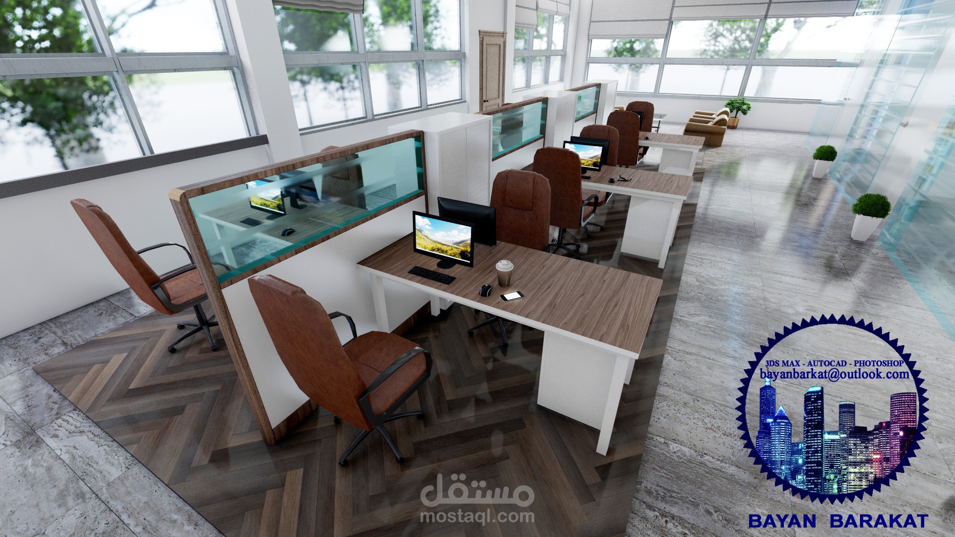 تصميم ديكور داخلي لشركة