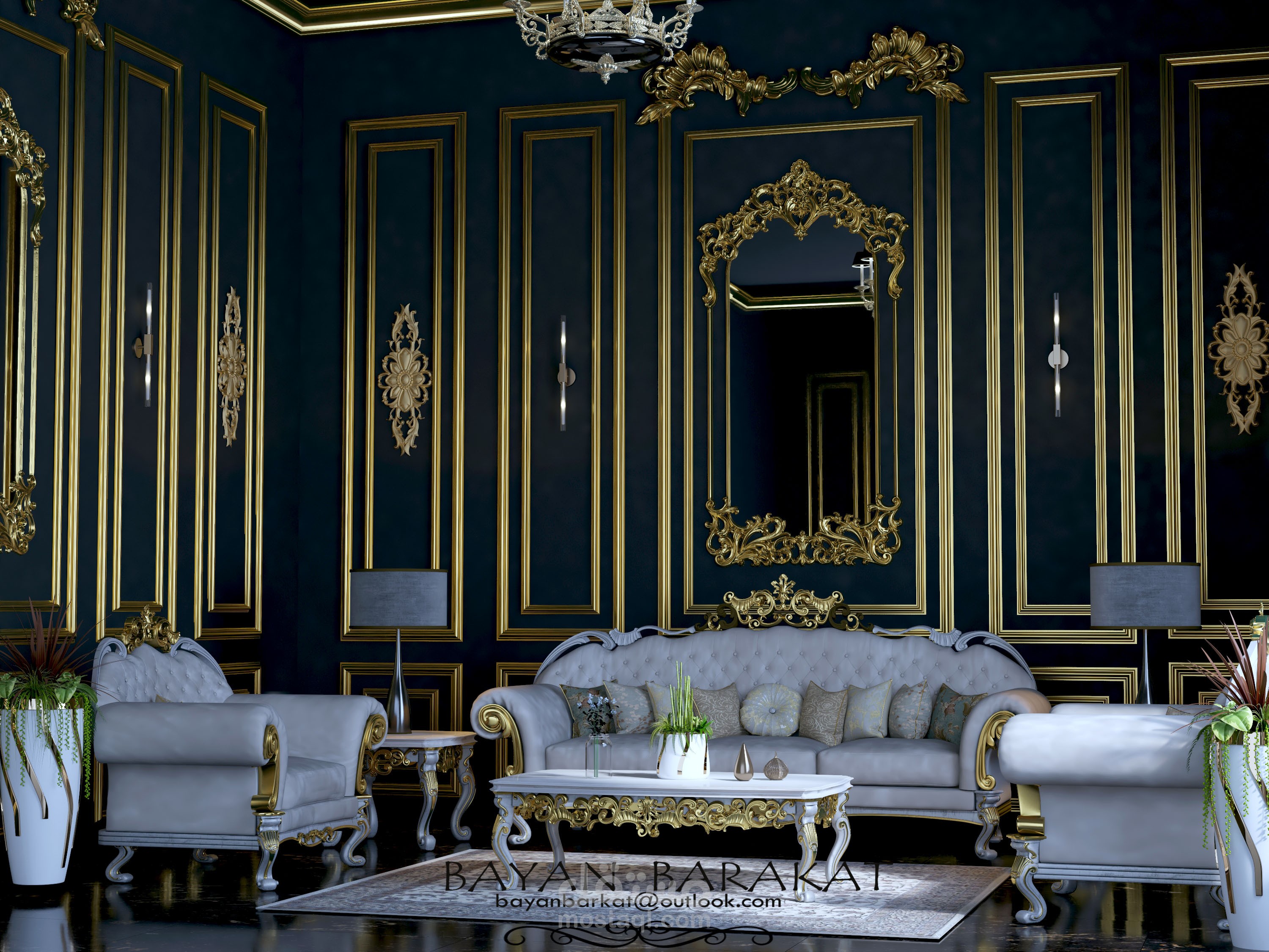 تصميم داخلي كلاسيك