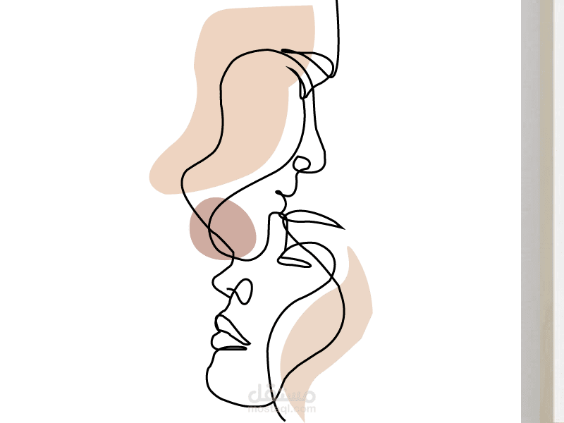 رسم رقمي تجريدي