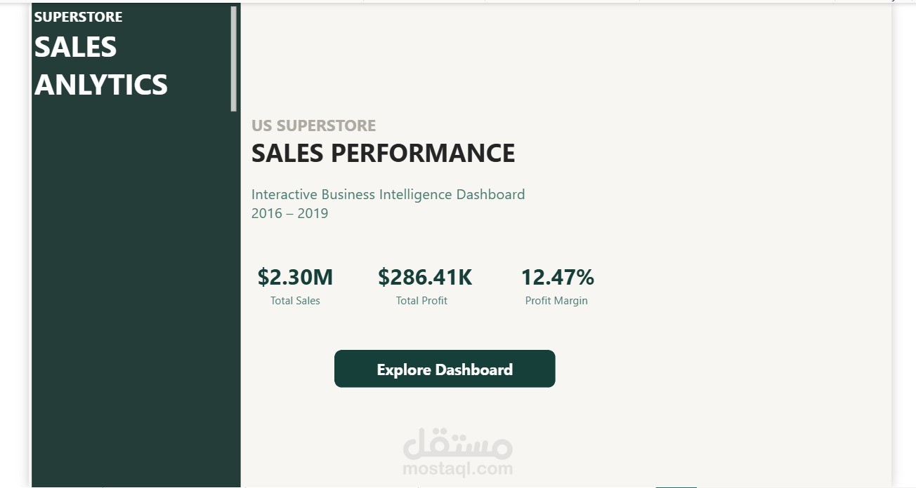 Superstore Sales Analytics