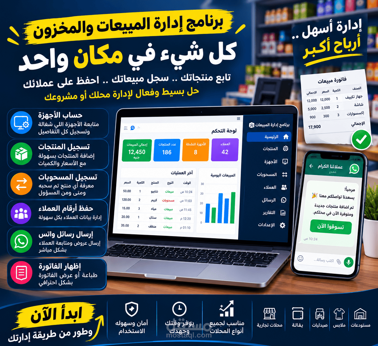 سأحول فكرتك أو نظام عملك إلى برنامج كمبيوتر