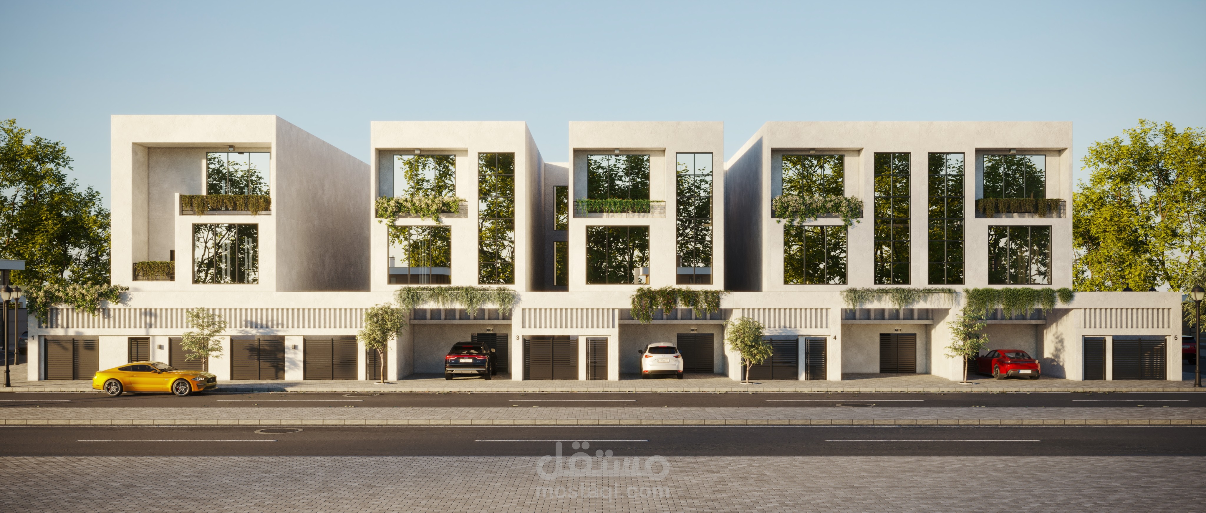 تصميم خارجي - توين هاوس -