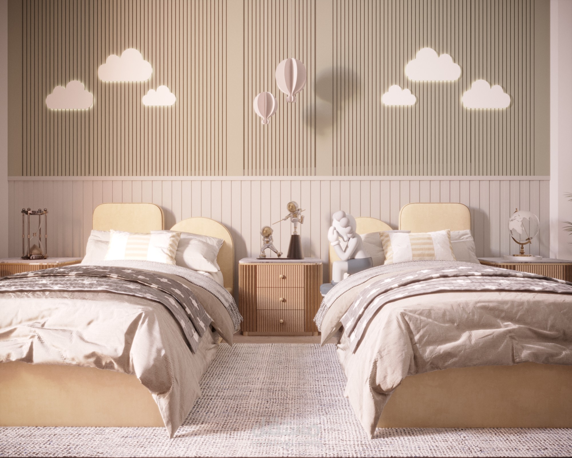 تصميم داخلي- نوم اطفال -