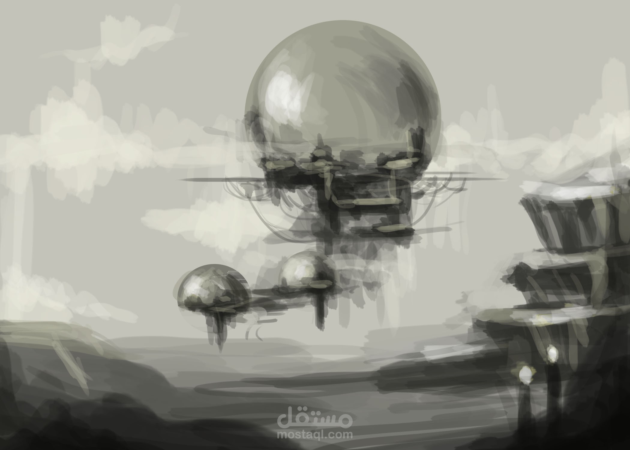 Concept art for animation background