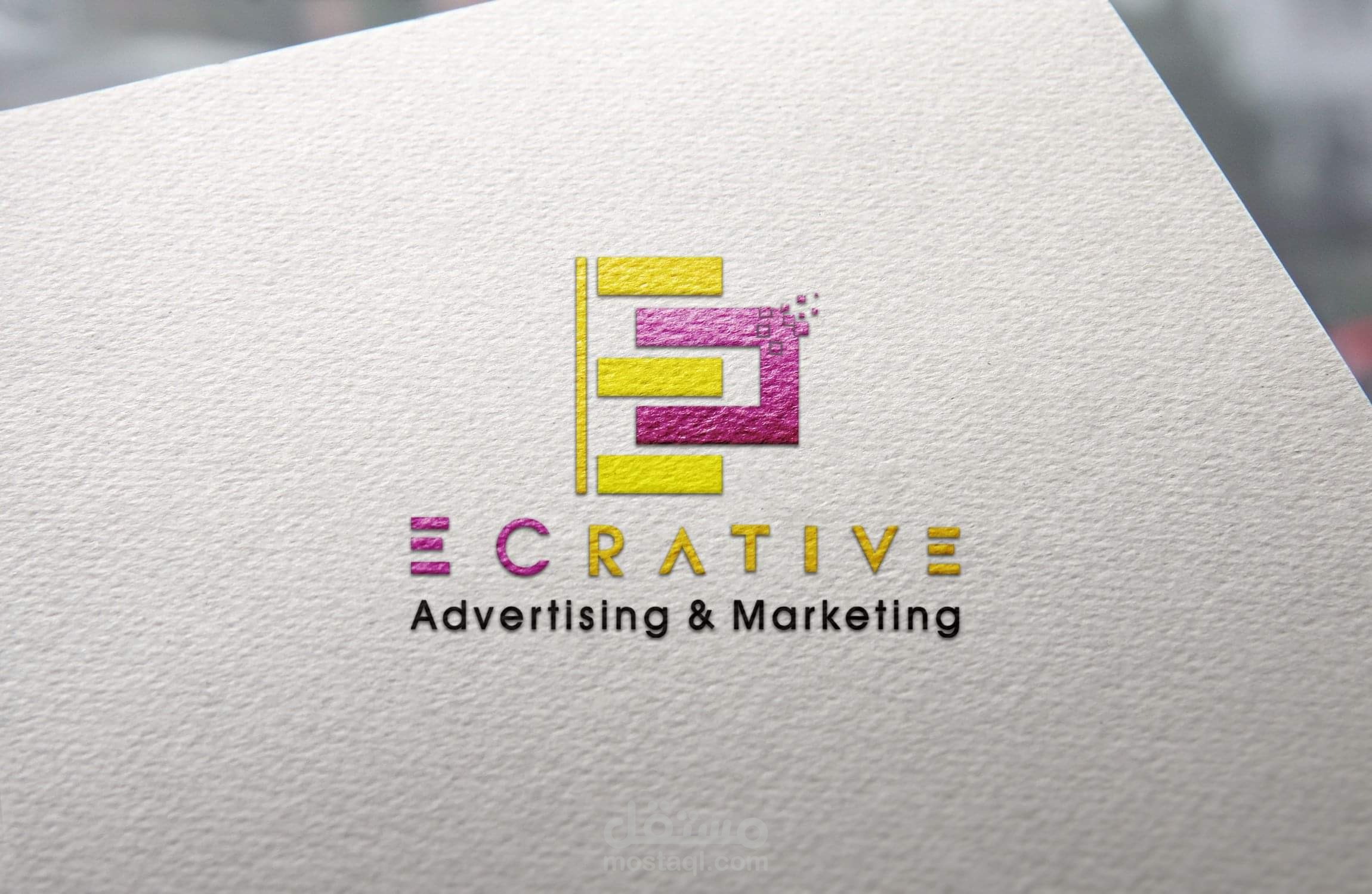 لوجو على اسكتش قبل التنفيذ