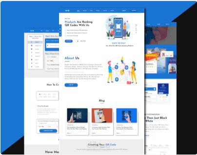 QR Code Generator -  Website UI Design