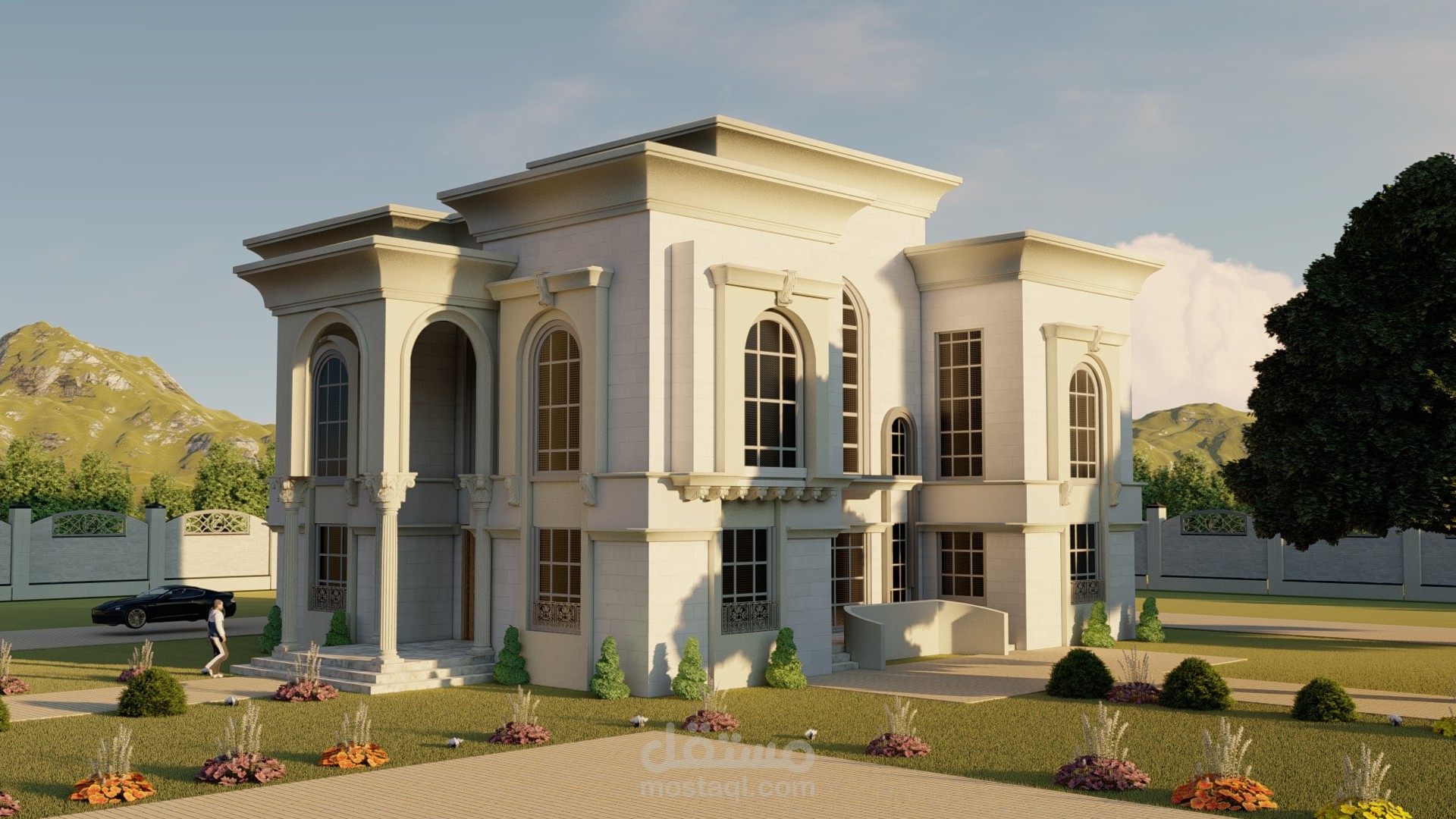 Exterior Design for Classic Villa